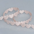 Elegante nastro di raso a cuore rosa pallido per confezioni regalo e artigianato - Cuore Rosa Chiaro (1.5cm)