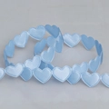 Nastro di raso continuo a forma di cuore azzurro per regali e decorazioni floreali - Cuore Blu (1.5cm)