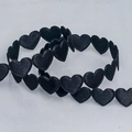 Decorative black heart-shaped ribbon for floral gift wrapping and DIY crafts - Black Heart (1.5cm)