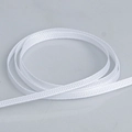 0.6cm white ribbed grosgrain ribbon for handmade bows and gift box decoration - 029# Bleach White [0.3cm*50 Yards]