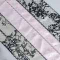 Ink style jacquard satin ribbons with floral lace patterns for DIY hair accessories - Other Styles Contact Service