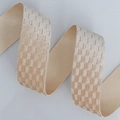 Silber-Glitzer Karo-Band in Aprikosen-Rosa Samt für DIY-Haarschmuck und Accessoires - Braun (2.5cm*10 Yard)