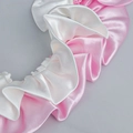 5 cm rosa und weiße Satin-Rüschenborte für DIY-Kleider und Heimtextilien-Dekoration - Andere Stile Kontakt Service