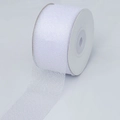 White 4cm semi-transparent mesh organza ribbon roll for DIY gift wrapping and hair bows - 4cm*10 Yards / White