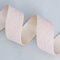 Single-sided pink velvet feather ribbon with subtle glitter silk for DIY hair bows - 4cmx10 Yards / Champagne