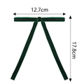 Nœud décoratif en velours vert foncé pour sapin de Noël, taille 12,7 x 17,8 cm - Vert [12.7*17.8cm]