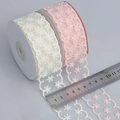 Transparent lace mesh ribbons with star pattern for DIY crafts and gift wrapping - Starry Sky Style / Other sizes customizable