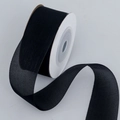 Zwart 2,5cm organza lint van chiffon voor bruiloften en DIY-decoraties - Zwart