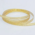 Nastro metallico dorato con trama orizzontale per confezioni regalo e decorazioni - Bobina d'Oro Extra Fine / Oro