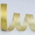 Metallisches goldenes transparentes Band mit Rippstruktur für Geschenkverpackungen - Breiteres Goldband / Gold