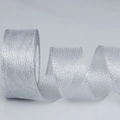 Nastro metallico argento strutturato in rotolo per confezioni regalo e fai-da-te - Argento