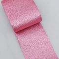 Rosa Glitzer PU-Lederband Rolle mit glänzender Textur für DIY Geschenkverpackung - Rosa