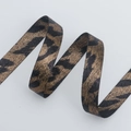 Nastro leopardato bronzo con lurex metallico per fiocchi per capelli fai-da-te e pacchi - Stile Leopardo Dorato Standard (金色豹纹【1.5cm*10码】)
