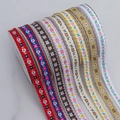 Floral embroidery ribbon set with scalloped edges for DIY sewing and clothing decoration - 1cm / Other Colors Optional