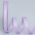 Light purple wavy-edged satin ribbon roll for DIY crafts and garment decoration - Narrow Style / Purple