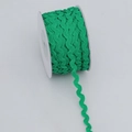 Passamaneria a zigzag verde brillante da 5mm su rocchetto per cucito e hobby - Verde