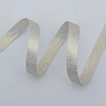 Nastro glitter oro e argento a forma di S per confezioni regalo fai-da-te e artigianato - 1cm x 10 Yards / Beige