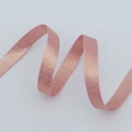 Nastro di raso metallizzato oro rosa con finitura lucida per confezioni regalo di lusso - 1cm x 10 Yards / Rosa