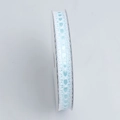 Hellblaues 1,5cm Polyester-Spitzenband auf Rolle für DIY-Haarschleifen und Geschenke - Standardrolle / Blau