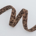 Nastro di velluto leopardato per fiocchi capelli fai-da-te e accessori abiti - Stile Leopardato Marrone Classico Medio Stretto (4#)