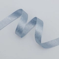 Light blue metallic polyester satin ribbon with gold bronzing for DIY gift wrapping - 1.5cm x 10 Yards / Blue