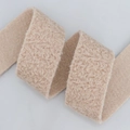 Beigefarbenes gewelltes Flockband mit flauschiger Lockenstruktur für DIY-Haarschleifen - 5cm*25Yards / Braun