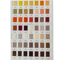 Nuancier de rubans en satin de polyester avec des tons jaunes, oranges et bruns - Plusieurs spécifications disponibles