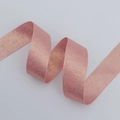 Elegant rose gold metallic polyester satin ribbon for premium DIY gift packaging decoration - 2.5cm x 10 Yards / Pink