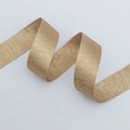 Champagne gold polyester satin ribbon with diagonal weave for gift wrapping and DIY crafts - 2.5cm x 10 Yards / Yellow