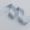 Light blue metallic polyester satin ribbon for gift wrapping and DIY crafts decor - 2.5cm x 10 Yards / Blue