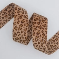 Leopard print velvet ribbon trim for DIY hair bows and garment accessories craft - No. 3 Brown Leopard / 4cm x 10yd