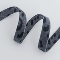 Grey leopard print single-sided velvet ribbon for DIY bows and garment accessories - No. 5 Gray Leopard / 1.5cm x 10 Yards