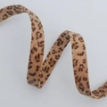 DIY leopard print flocking ribbon for hair bows and clothing accessories craft - No. 3 Brown Leopard / 1.5cm x 10 Yards