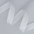 Sparkling silver glitter velvet ribbon for gift packaging and DIY crafts 80-100 chars - 007# White 【1cm*200 Yards】