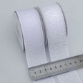 4cm breites Klettband mit silbernem Glitzer für Kabelmanagement und DIY-Projekte - Weiß (3.8cm)