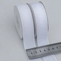 Selbstklebende weiße Klettbandrollen mit 25mm Breite für Kabelmanagement und Ordnung - Weiß (2.5cm)