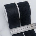 100mm wide black nylon velcro roll set with hook and loop surface for cable management - Black (5cm)