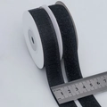 25mm black hook and loop tape roll for cable management and self-adhesive wire organizing - Black (2cm)
