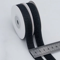 20mm black self-adhesive hook and loop cable tie roll for power cord management - Black (1.5cm)