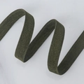Cinta de ante verde oliva oscuro con bordes cosidos para manualidades y lazos de pelo - 1cm*10 Yards / Verde Hierba