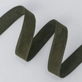 Cinta de ante verde oliva con bordes cosidos para manualidades y lazos de pelo - 1.5cm*10 Yardas / Verde Hierba