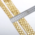 30mm gouden visschubben pailletten golfkant lint voor etnische danskostuums DIY - Andere maten aanpasbaar