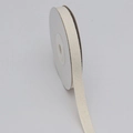 Roll of cream cotton ribbon with tight pearl weave texture for DIY craft and sewing - Herringbone Texture 1.5cm*9m / Off-white