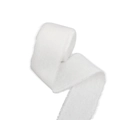 Cinta elegante de algodón y lino blanco con bordes deshilachados para ramos de boda DIY - 4cm*5m de Largo / Blanco Blanqueado