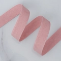 Pink velvet ribbon with stitched edges for DIY hair accessories and gift wrapping - 1.5cm*10 Yards / Pink