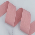 Pink faux suede ribbon with stitched edges for DIY crafts and gift wrapping - 4cm*10 Yards / Pink