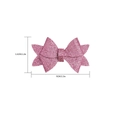 Barrette à cheveux nœud rose pailleté 9cm 3,5in avec sequins brillants pour DIY mode - Petit Nœud Rose (Style 5)