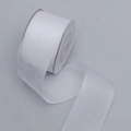 Transparante witte iriserende organza lintrol voor bloemen en haarstrikken knutselen - 3.8cm*20 Yards / Wit