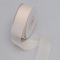 Translucent ivoorkleurig parelmoer chiffon lint voor haaraccessoires en bloemenverpakking - 2.5cm*20 Yards / Champagne