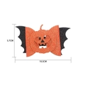 Fermaglio per capelli con zucca e pipistrello glitter, fiocco arancione e nero Halloween - Fermaglio per Capelli con Fiocco di Zucca